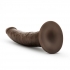 Dr. Skin Glide Self-Lubricating Dildo - Chocolate - 7.5 Inches