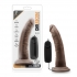 Dr. Dave 7 inches Vibrating Cock with Suction Cup - Brown