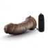 Dr. Joe 8 Inches Vibrating Cock with Suction Cup - Brown