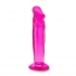 Compact 6-Inch Dildo with Suction Cup - Pink