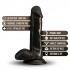 Dr. Skin Plus 6in Posable Dildo: Realistic Chocolate Brown