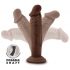 Dr. Skin Plus 6in Poseable Dildo - Chocolate Brown