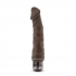 Mr. Skin Vibe 8.75 inches Vibrating Realistic Dildo - Chocolate Brown