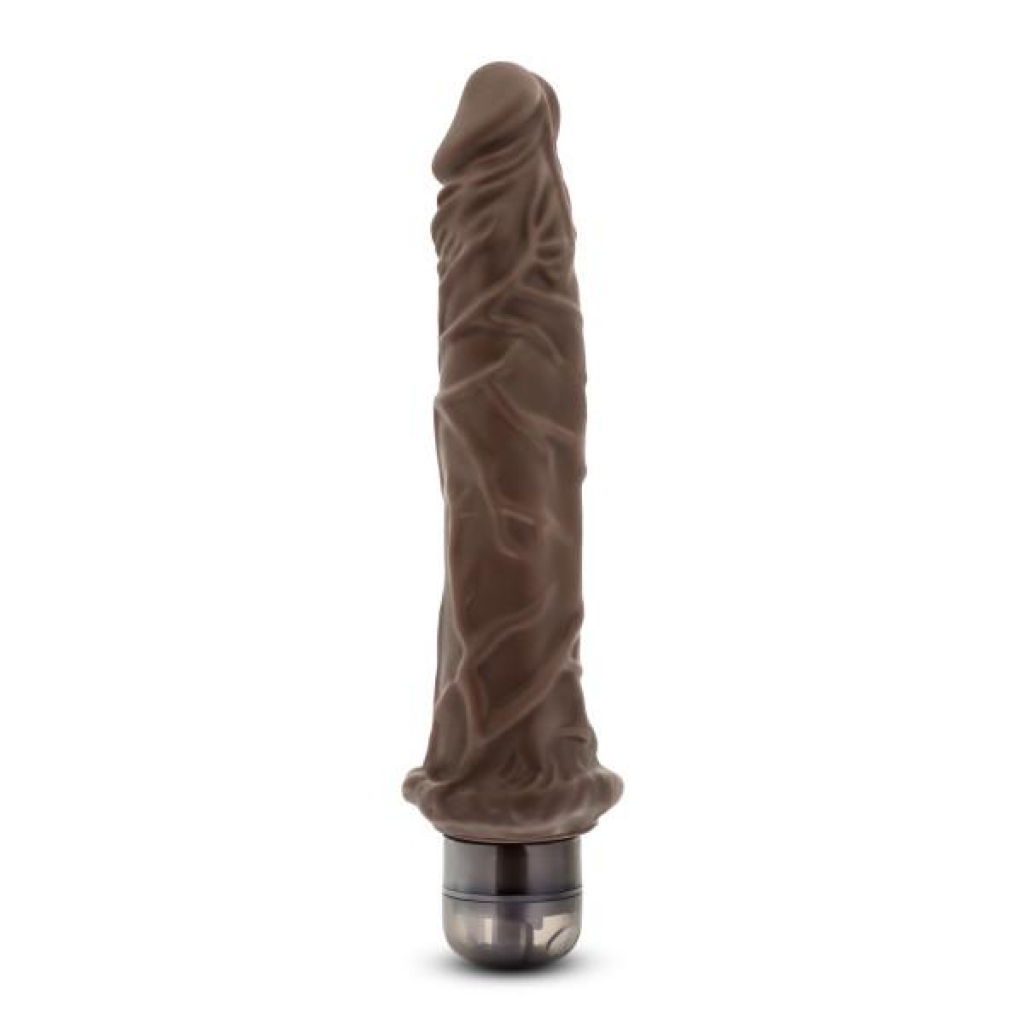 Mr. Skin Vibe 9.75 inches - Chocolate Brown Realistic Vibrator