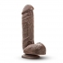 Dr. Skin Mr. D 8.5in Dildo W/ Suction Cup Chocolate Brown