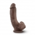 Mr. Mayor 9-Inch Realistic Dildo with Suction Cup - Chocolate Brown