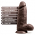 Au Naturel Chub Dildo - 10 Inches Chocolate