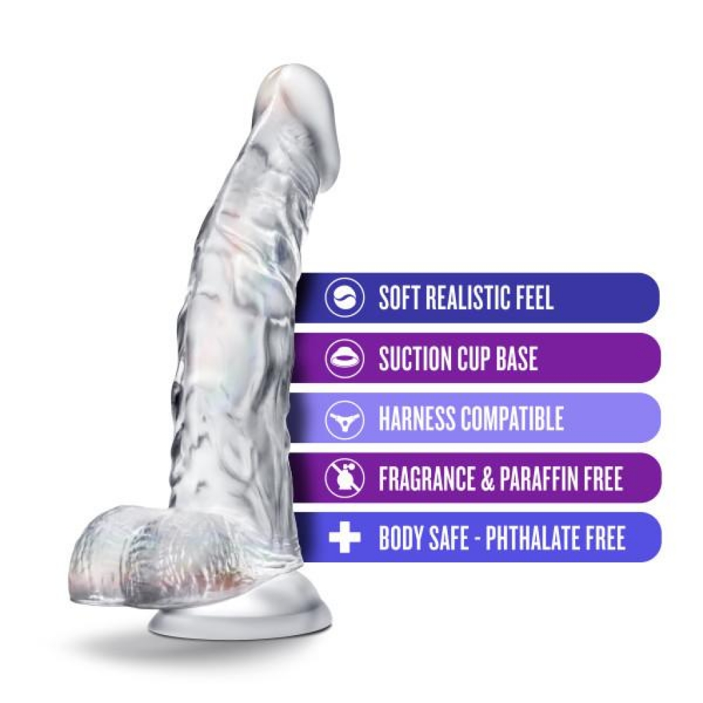 Realistic B Yours Diamond Luster - Clear Dildo