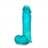 B Yours Plus Mount N Moan Teal Dildo