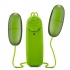 Double Pop Eggs Vibrating Bullets - Lime Green