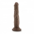 Dr. Skin Silicone Dr. Carter 7in Dildo - Chocolate