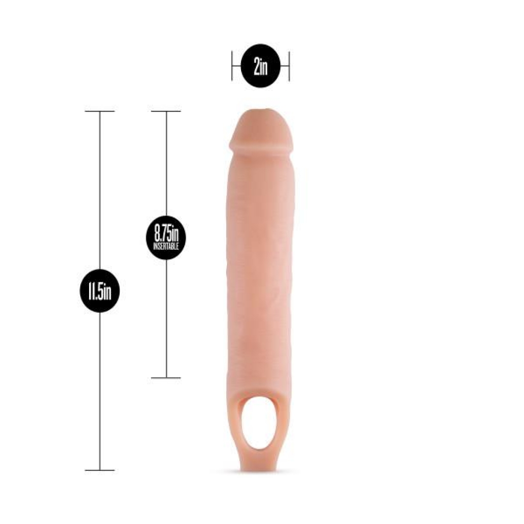 Performance 11.5 inches Cock Sheath Penis Extender - Beige