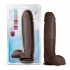 Au Naturel Huge 10-Inch Dildo - Chocolate