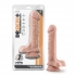 Dr Skin Plus 9-Inch Posable Dildo with Balls - Vanilla Nude