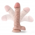 Dr Skin Plus 9-Inch Posable Dildo with Balls - Vanilla Nude