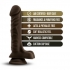 Loverboy The DJ Realistic Dildo - Chocolate Brown