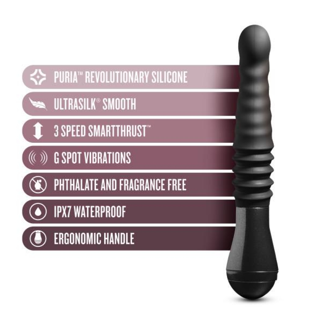 Temptasia Lazarus Thrusting Dildo - Black