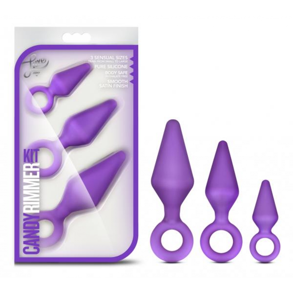 Candy Rimmer Butt Plug Kit in Purple