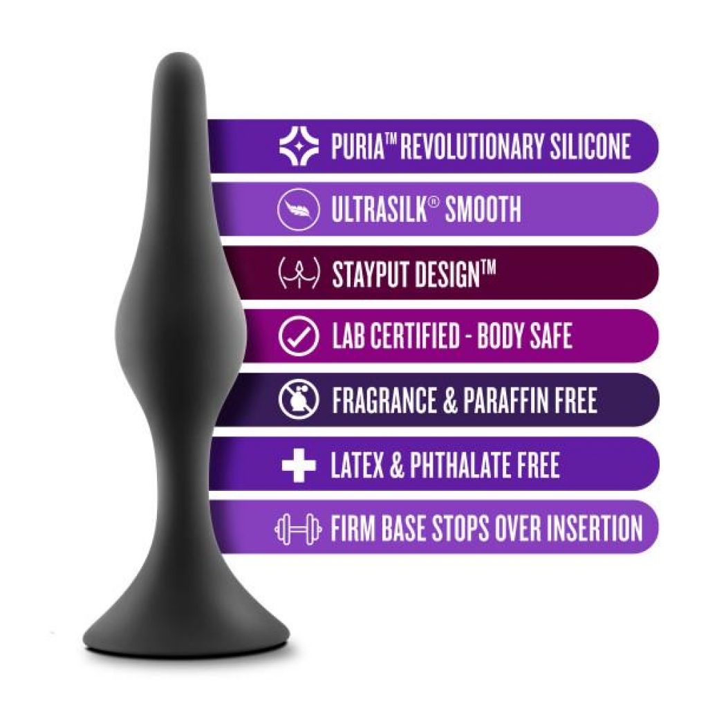 Anal Adventures Beginner Plug Kit in Black