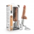 Dr Skin Silicone Dr Hammer 7in Thrusting Dildo W/ Handle - Beige