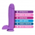 Neo 10 Inch Dual Density Dildo - Neon Purple