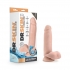 Dr. Skin Glide 8.5 Self Lubricating Dildo with Balls - Vanilla Beige