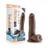 Dr. Skin Glide 7in Self-Lubricating Dildo - Chocolate