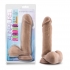 Au Naturel 8 inches Sensa Feel Dildo - Latin Tan