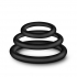 Performance VS4 Pure Premium Silicone Cockring Set - Black