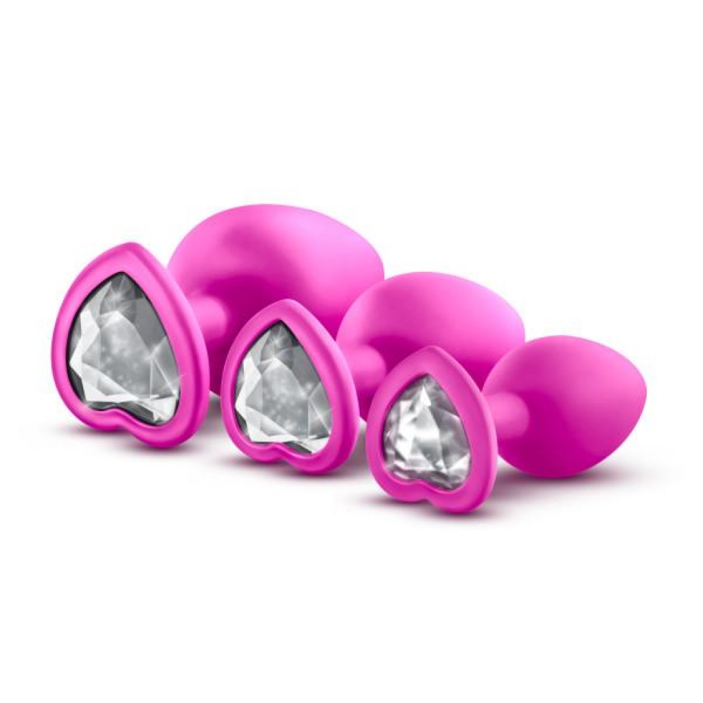 Bling Plugs Training Kit with Gems for Stylish Anal Exploration