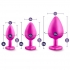 Bling Plugs Training Kit with Gems for Stylish Anal Exploration