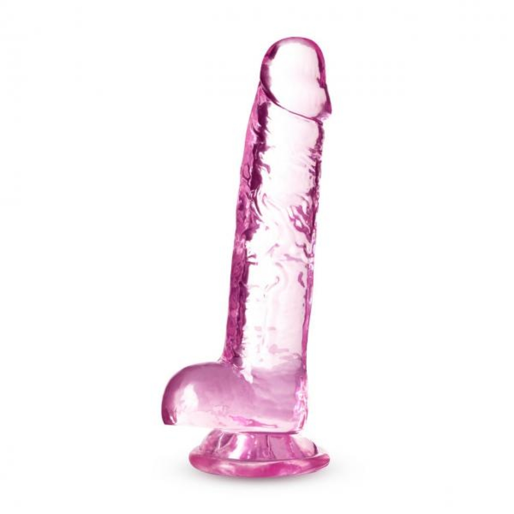 Naturally Yours 7-Inch Rose Crystalline Dildo