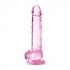 Naturally Yours 7-Inch Rose Crystalline Dildo