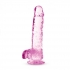 Naturally Yours 6-Inch Rose Crystalline Dildo