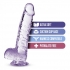 Naturally Yours 6in Amethyst Crystalline Dildo