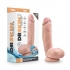 Dr. Skin Glide 8.5-Inch Self Lubricating Dildo with Balls - Vanilla