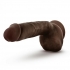 Dr. Skin Glide 8.5in Self-Lubricating Dildo - Chocolate