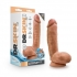 Dr. Skin Glide Self-Lubricating Dildo - Mocha Tan