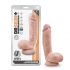 Dr. Skin Plus 8 inches Thick Dildo with Squeezable Balls for Realistic Pleasure