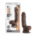 Dr. Skin Dr. Beckham Silicone 7in Thumping Dildo with Remote - Vanilla Beige