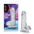 Naturally Yours 6 inches Glitter Cock - Sparkling Clear Dildo