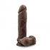 Au Naturel 9.5 Inches Dildo with Suction Cup - Brown