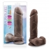 Au Naturel 9.5 Inches Dildo with Suction Cup - Brown