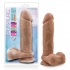 Au Naturel 9.5 Inches Dildo with Suction Cup - Mocha Tan