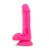 Neo 6 Inches Dual Density Cock with Balls - Neon Pink