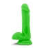 Neo 6 inches Dual Density Cock with Balls - Neon Green