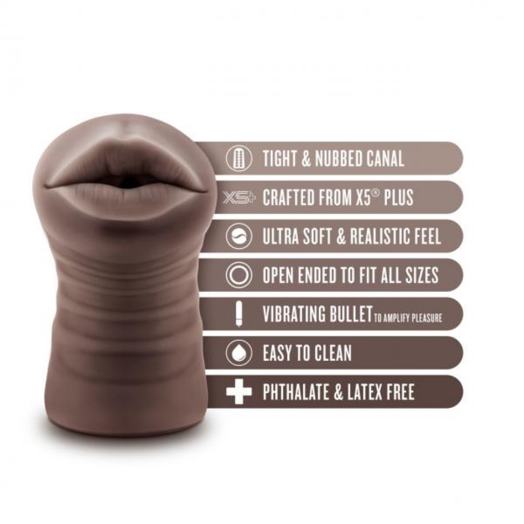 Enlust Krystal Vibrating Stroker - Brown