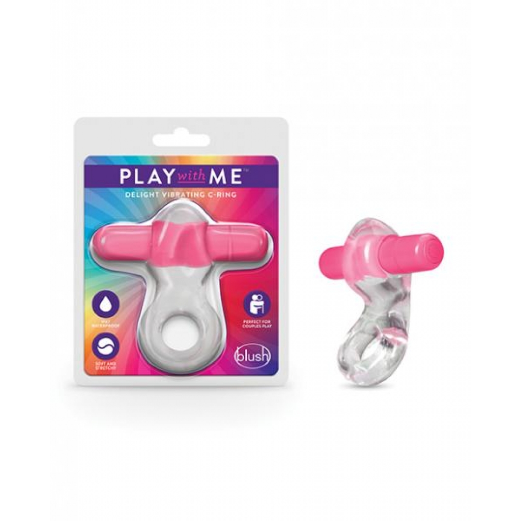 Amplifying Pleasure with Play With Me Delight Vibrating C-Ring - Pink