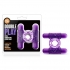 Double Play Dual Vibrating Cock Ring - Purple Pleasure