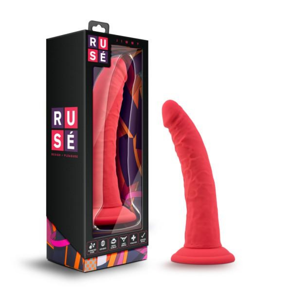 Ruse Jimmy Cerise Red Realistic Dildo - Lifelike Pleasure